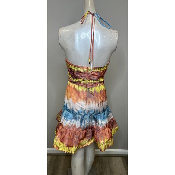 Alexis Naim Dyed Halterneck Minidress in Desert Indigo Size L $695 - Picture 9 of 11